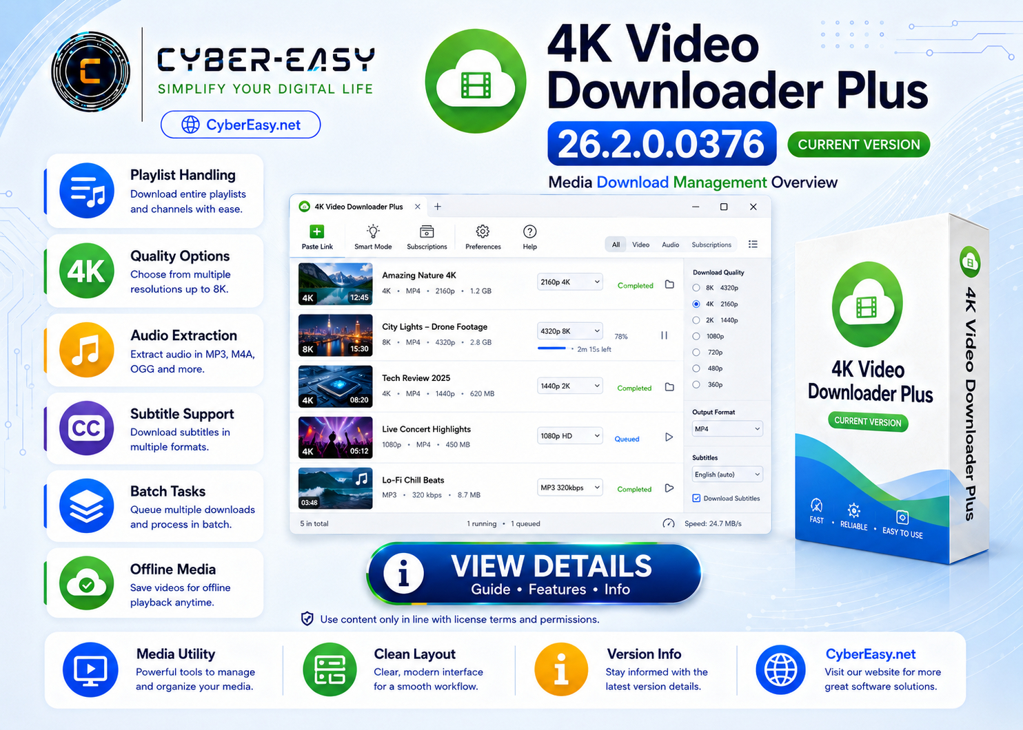 4K Video Downloader Plus 26.2.0.0376@CyberEasy