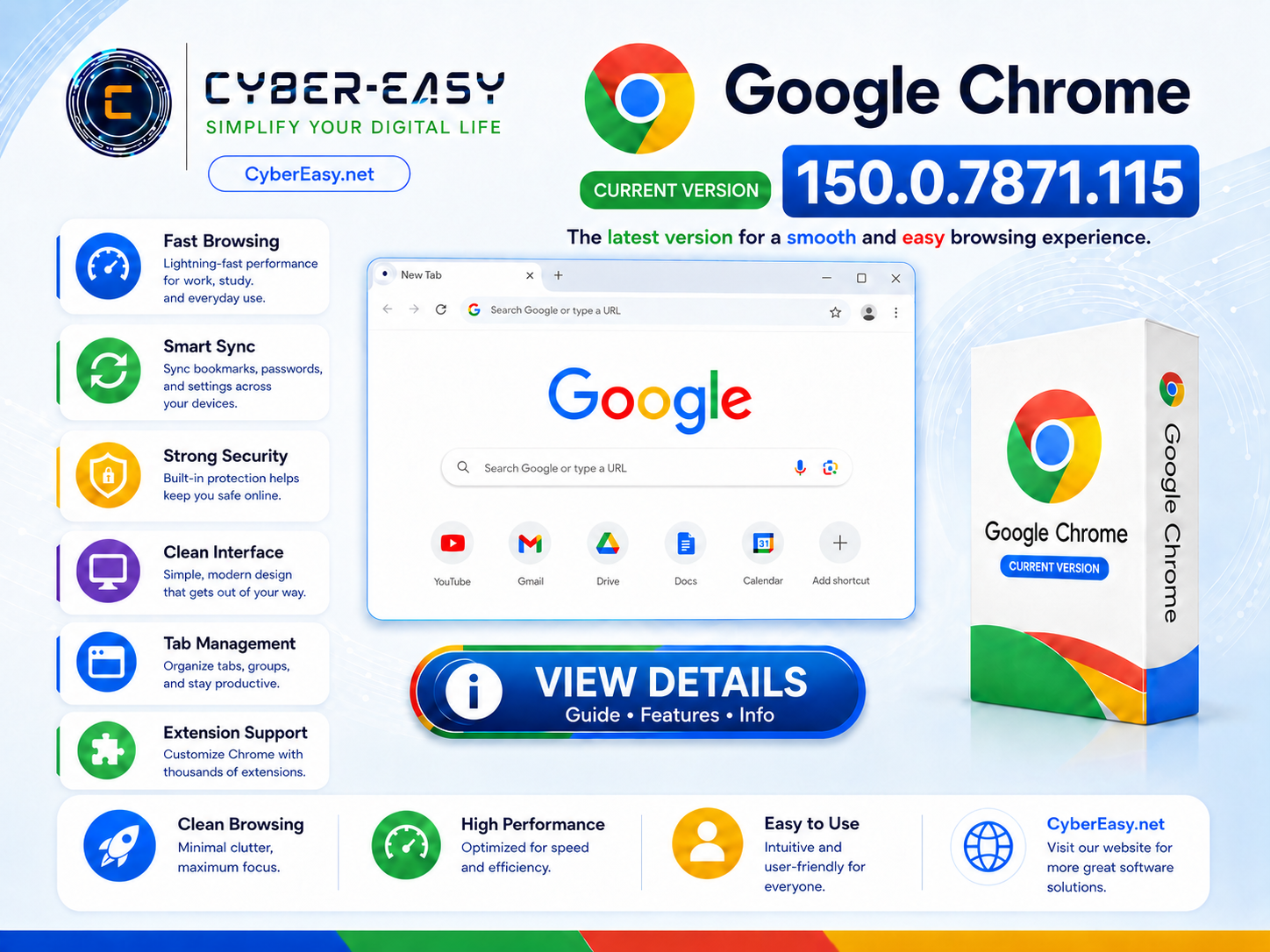 Google Chrome 150.0.7871.115 Overview and Setup Guide for Windows by CyberEasy