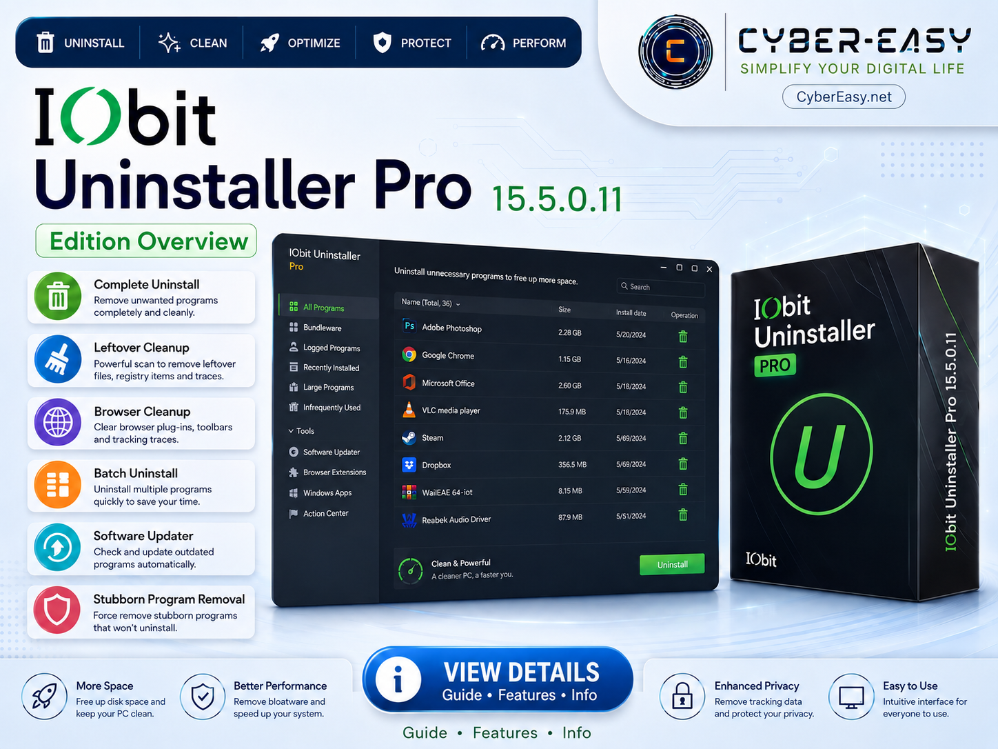 IObit Uninstaller 15.5.0.11 Overview and Setup Guide by CyberEasy