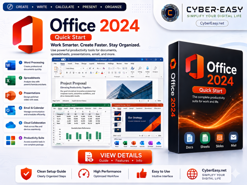 Office Suite 2024 16.0.20026.20168 Setup Guide @CyberEasy