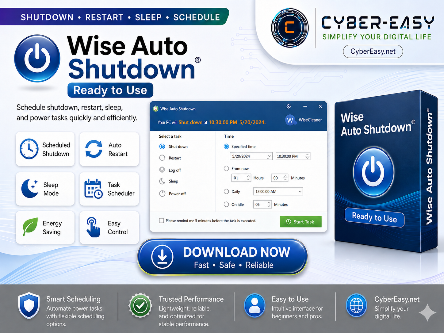 Wise Auto Shutdown 2.1.1 Setup Guide CyberEasy