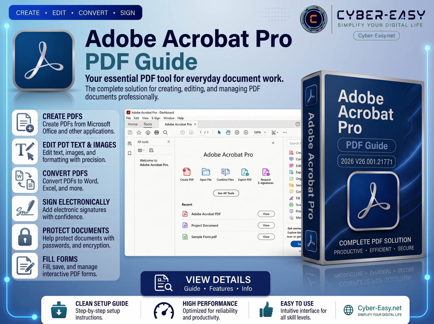 Adobe Acrobat Pro DC 2026 V26.001.21771@CyberEasy