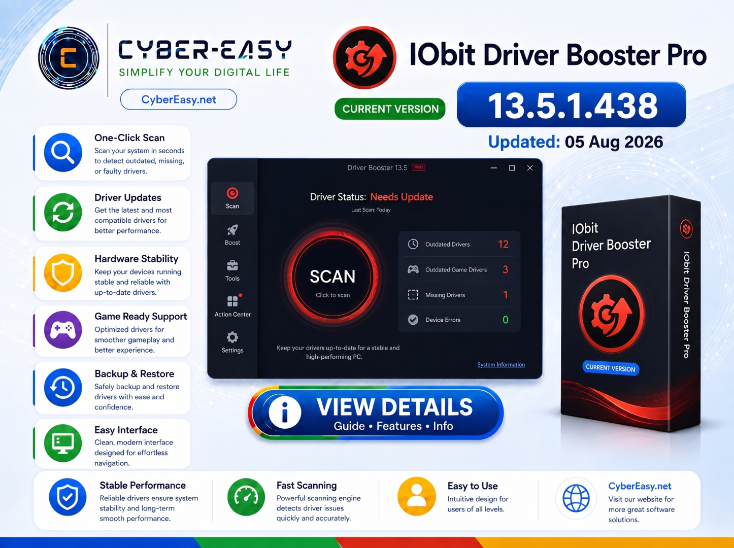IObit-Driver-Booster-Pro-13.6.0.4 @CyberEasy