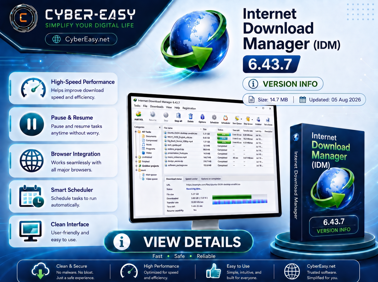 Internet Download Manager 6.43 Build 10 @CyberEasy