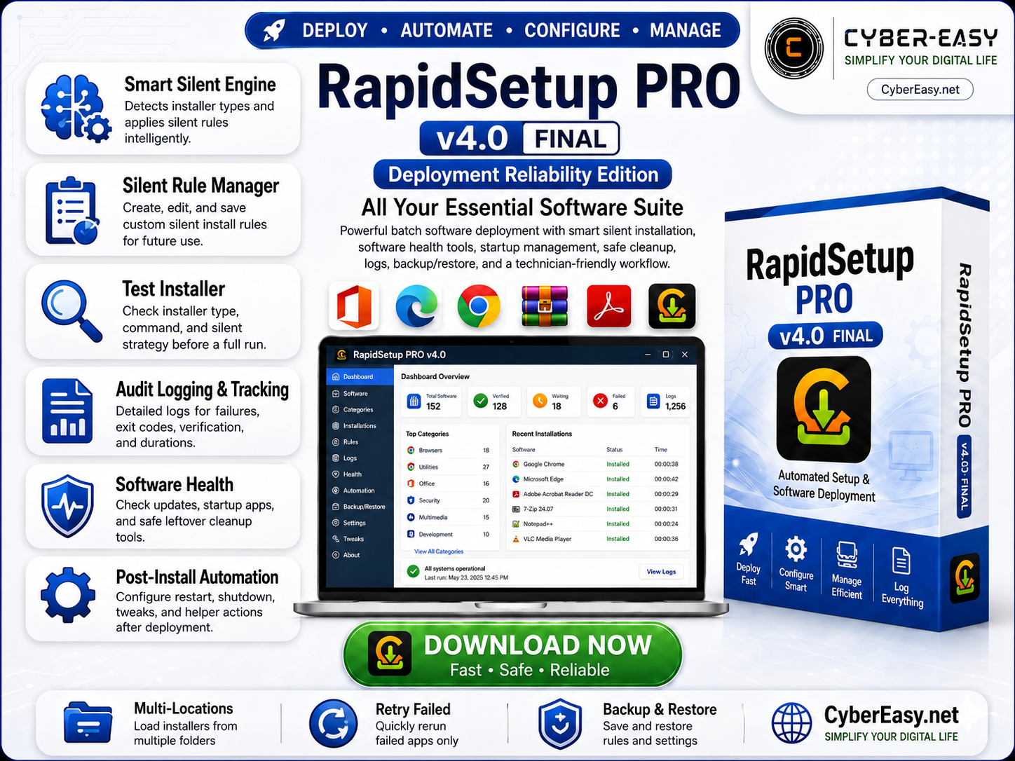 RapidSetup Pro V 4.0@CyberEasy own software