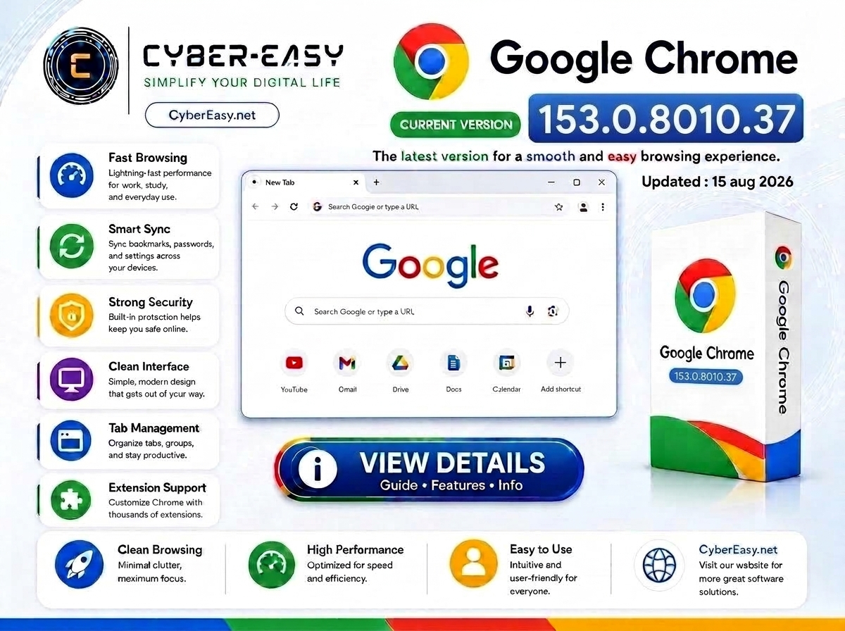 Google Chrome 153.0.8010.37 @CyberEasy
