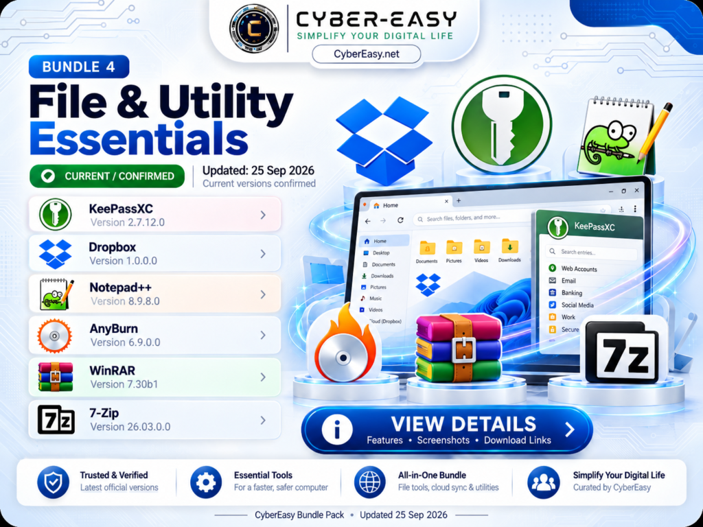 CyberEasy File and Utility Essentials Bundle 4 for Windows