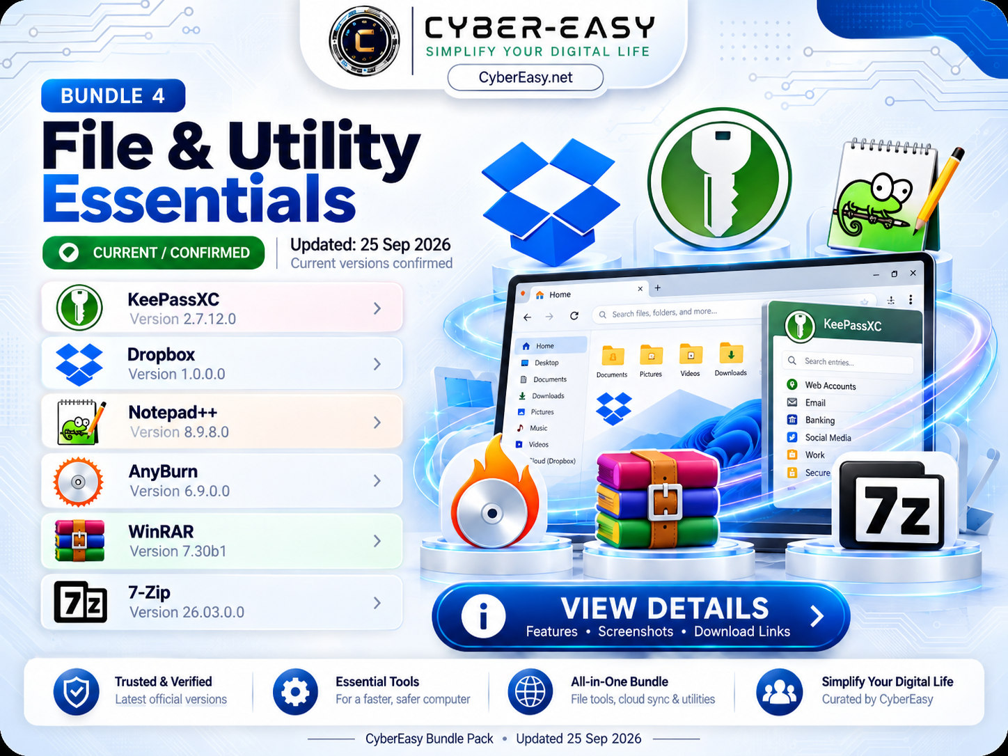 CyberEasy File & Utility Essentials – Bundle 4